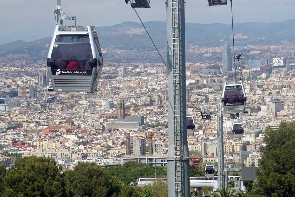 Cabinas del teleférico de Montjuïc, Barcelona
